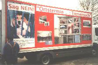 Foto: Sag NEIN! Aktion "Ortstermin...: Tierversuch"